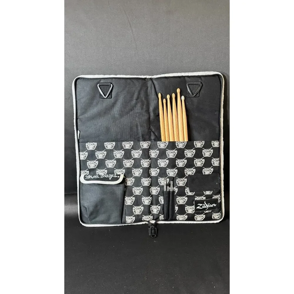 Rare Zildijan Trav2 Travis Barker Boom Box Drumstick Bag + 6 Sticks